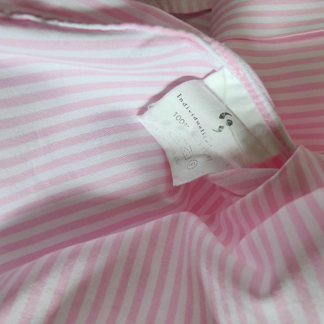 【INDIVIDUALIZED SHIRTS】B.Dストライプシャツ ピンク
