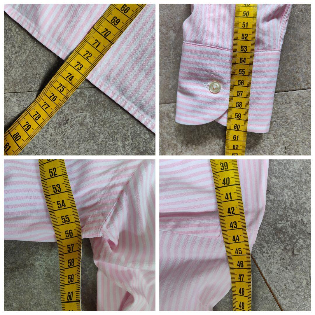 【INDIVIDUALIZED SHIRTS】B.Dストライプシャツ ピンク