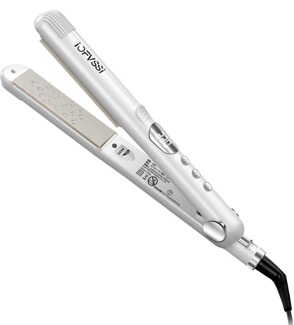 マイナスイオン 2way ヘアアイロンストレート巻き髪アイロン コテ 新品