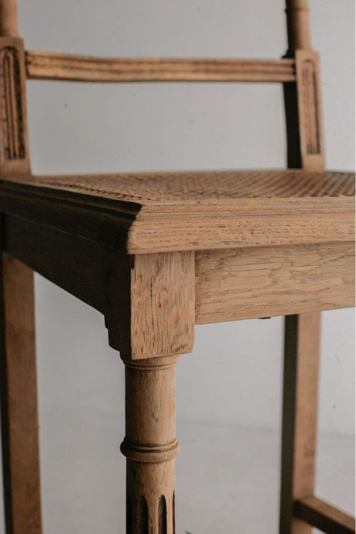 フランスアンティーク ペーパーコードチェア