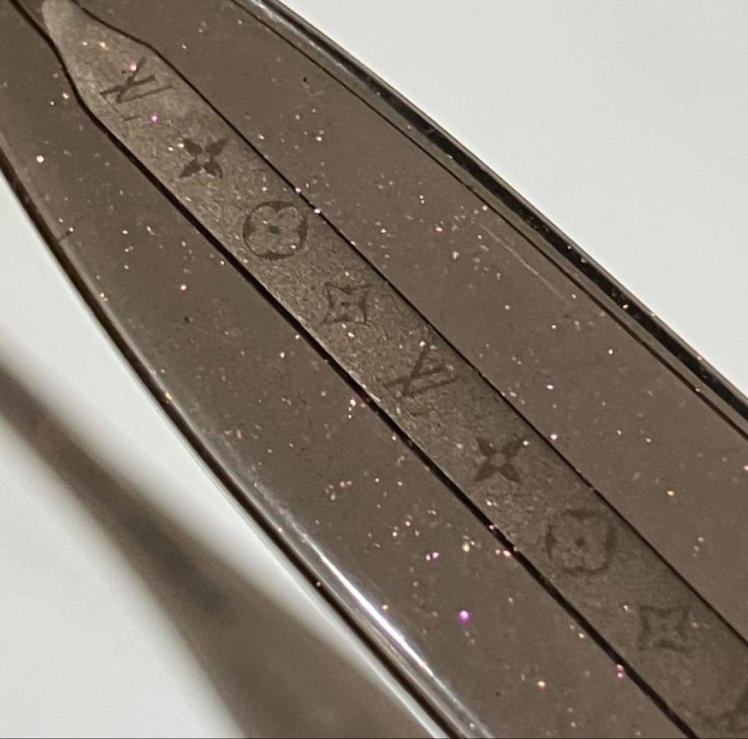 ルイヴィトン Louis Vuitton スプソン ラメグレー×バイオレット