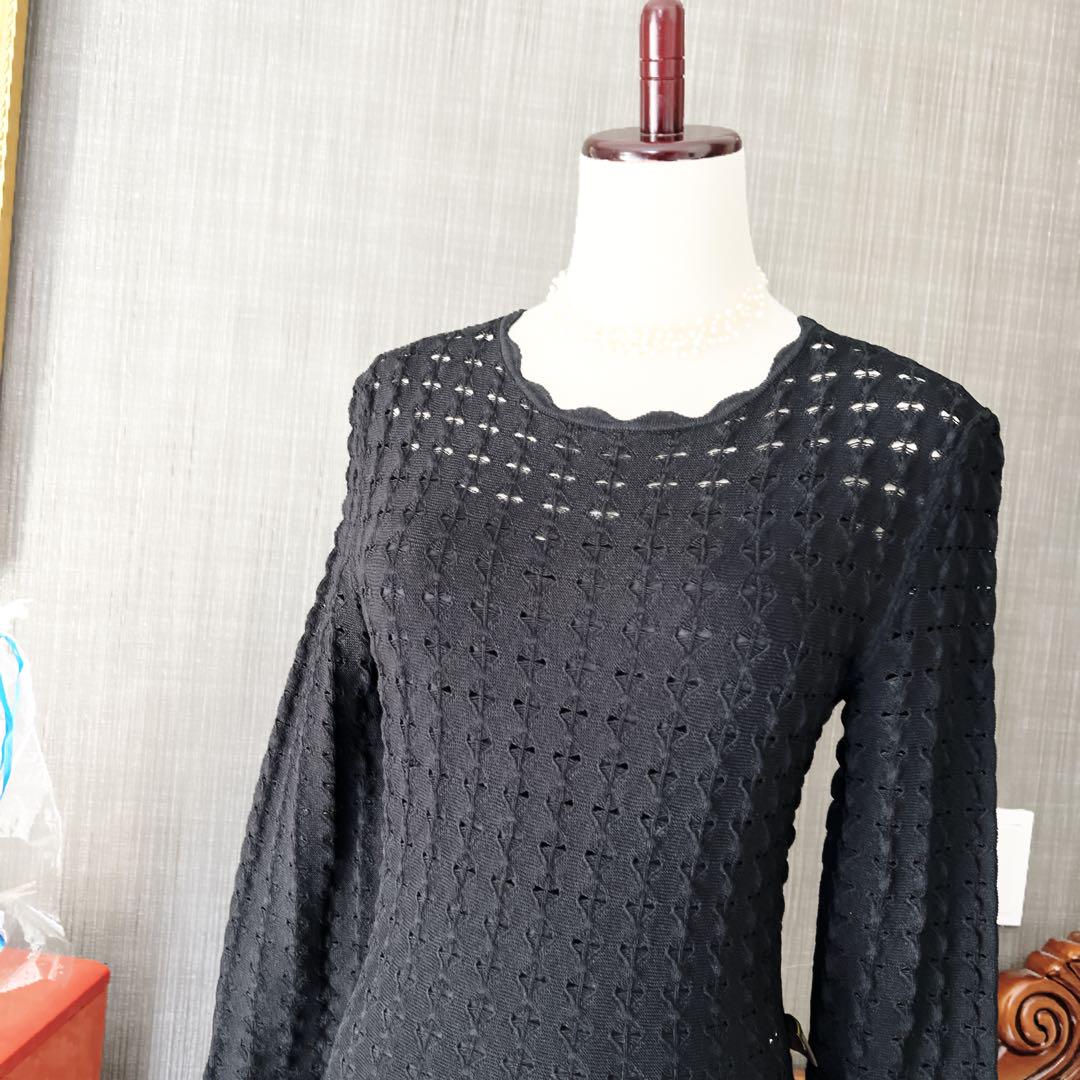 極美品　LOUISVUITTONヴィトン　ロゴ　ダイヤモンド　ワンピース　ニット