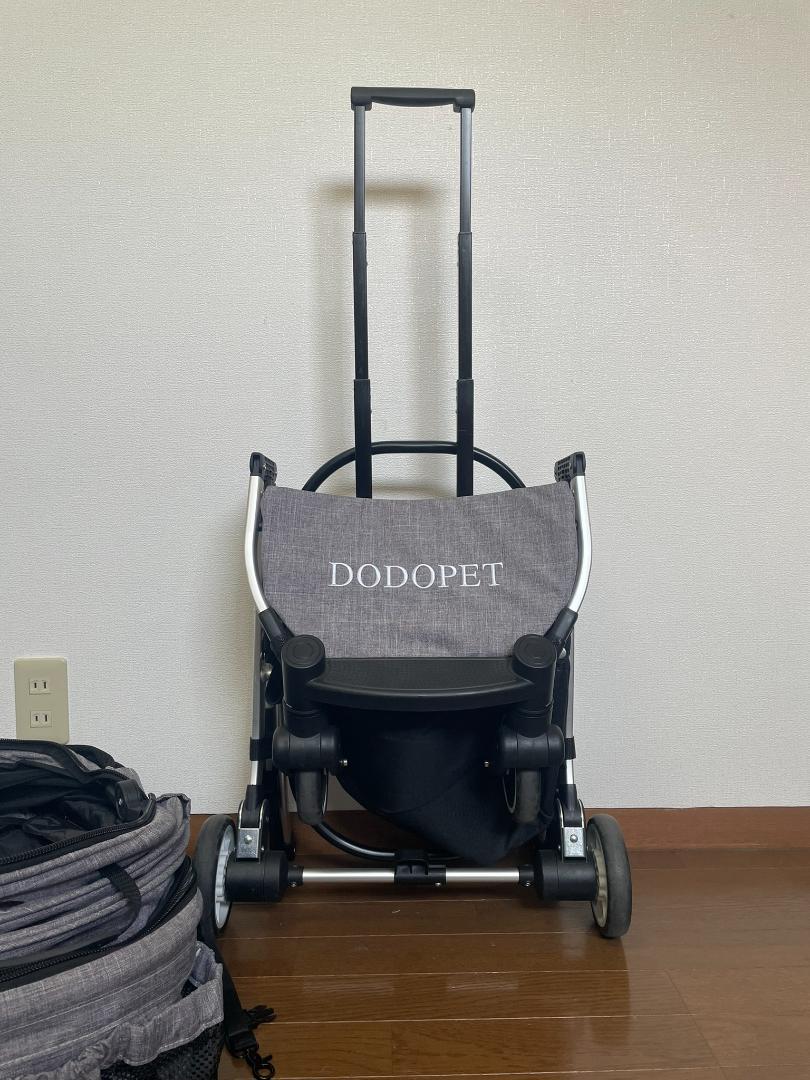 DODOPET 中小型犬用ドッグカート グレー