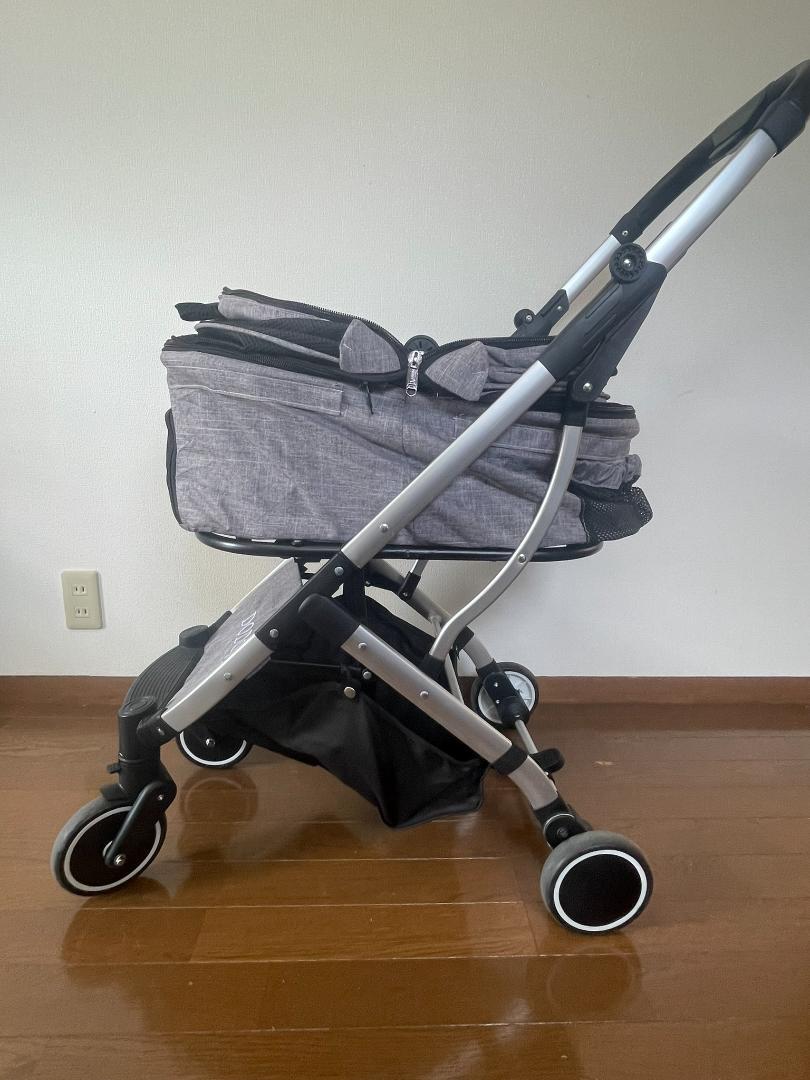 DODOPET 中小型犬用ドッグカート グレー