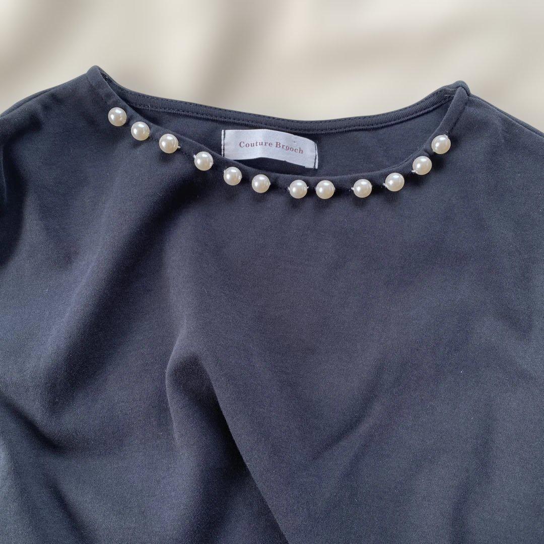 EPoca ノースリーブチュニック 40 黒 CoutureBrooch】ノースリーブ チュニック 黒 40 L - メルカリ