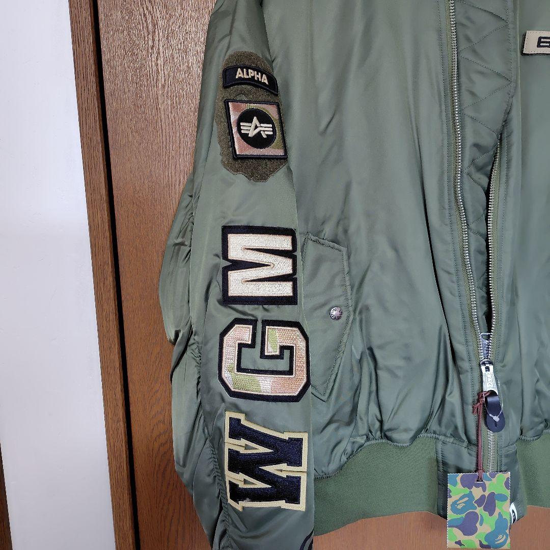 BAPE MA-1 フライトジャケット オリーブグリーン
