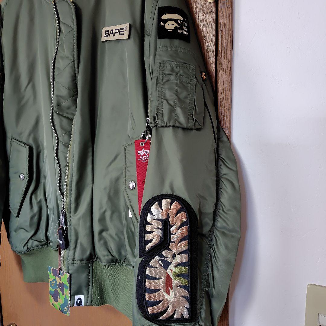 BAPE MA-1 フライトジャケット オリーブグリーン