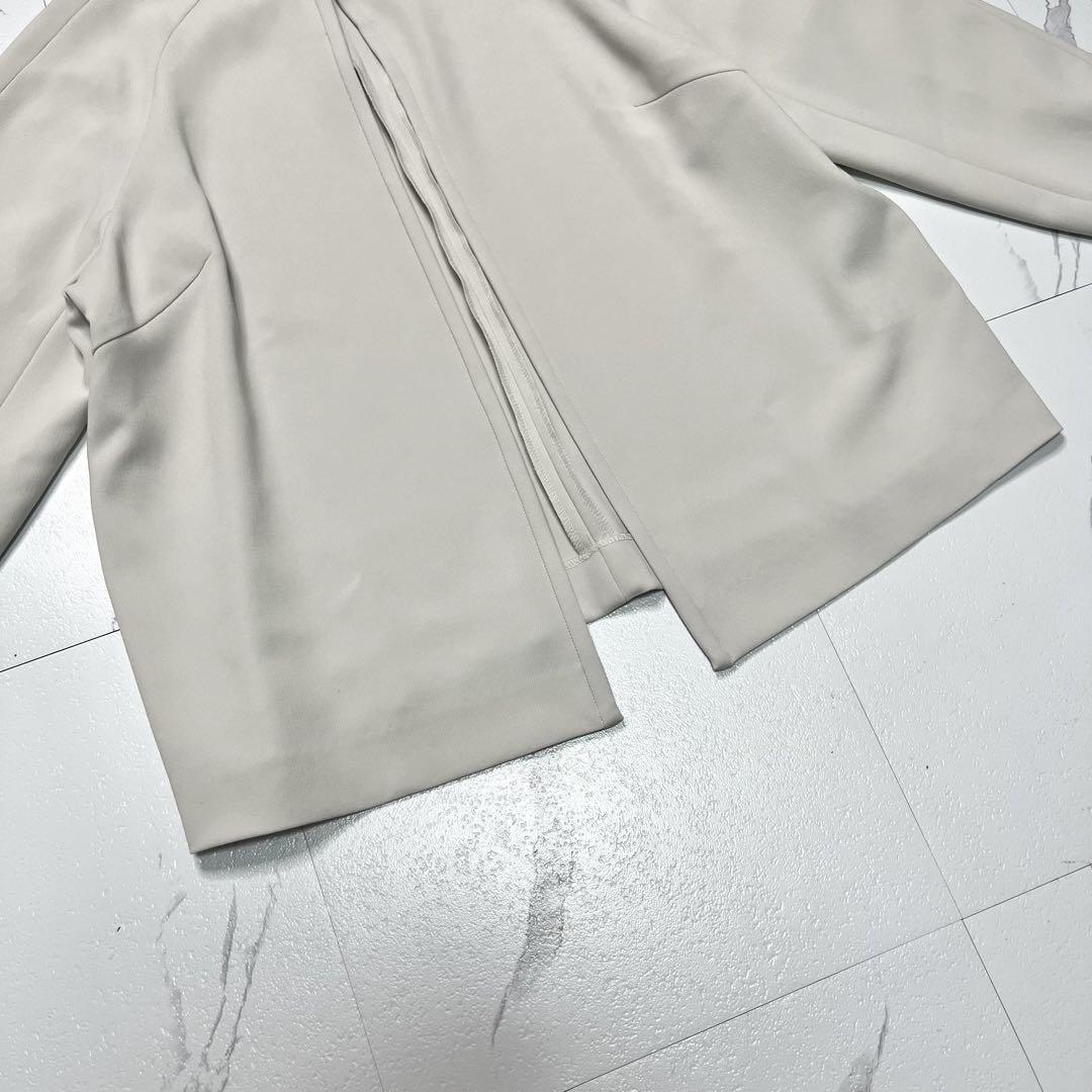 極美品✨ ソージュ フロントホック 8分袖 ジャケット ライトグレー M