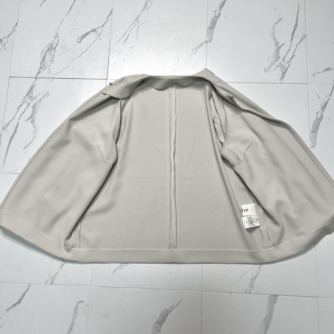 極美品✨ ソージュ フロントホック 8分袖 ジャケット ライトグレー M