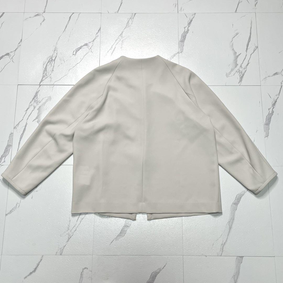 極美品✨ ソージュ フロントホック 8分袖 ジャケット ライトグレー M