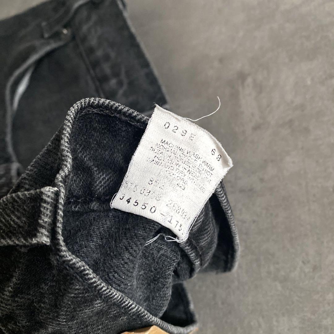 90s Levis 550 ブラック デニム ショーツ USA製 W34 L09