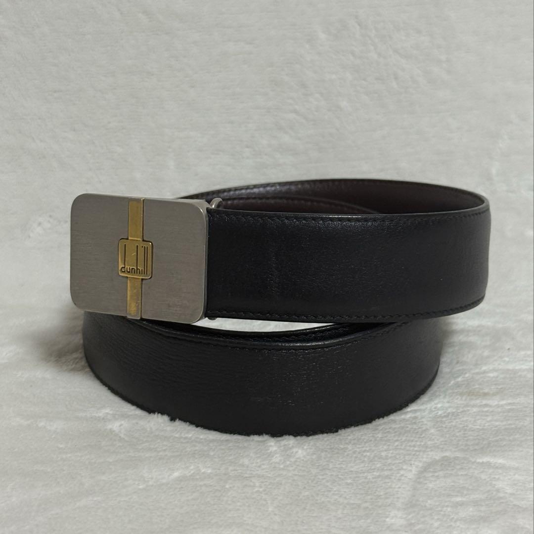 ダンヒル★ベルト★レザー★黒/茶色系★美品
