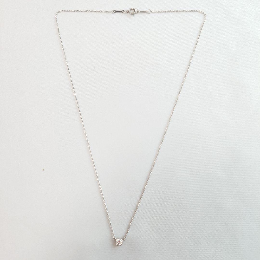 【美品】ティファニー pt950 バイザヤード ダイヤ ネックレス 6589 美品】ティファニー pt950 バイザヤード ダイヤ ネックレス 6589
