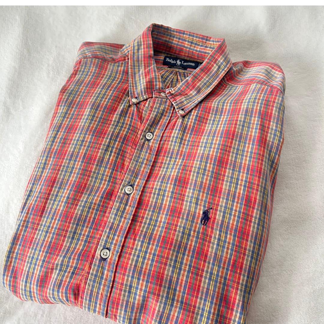 お値下げ【ラルフローレン】 BLAKEシャツオーバーサイズ古着ヴィンテージ90s