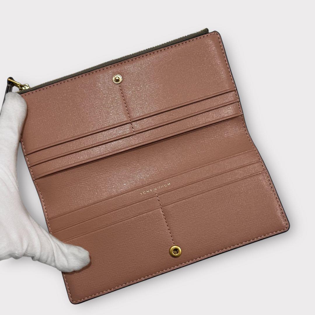 極美品✨トリーバーチ　ロビンソン　ジップ　スリム　ウォレット　長財布