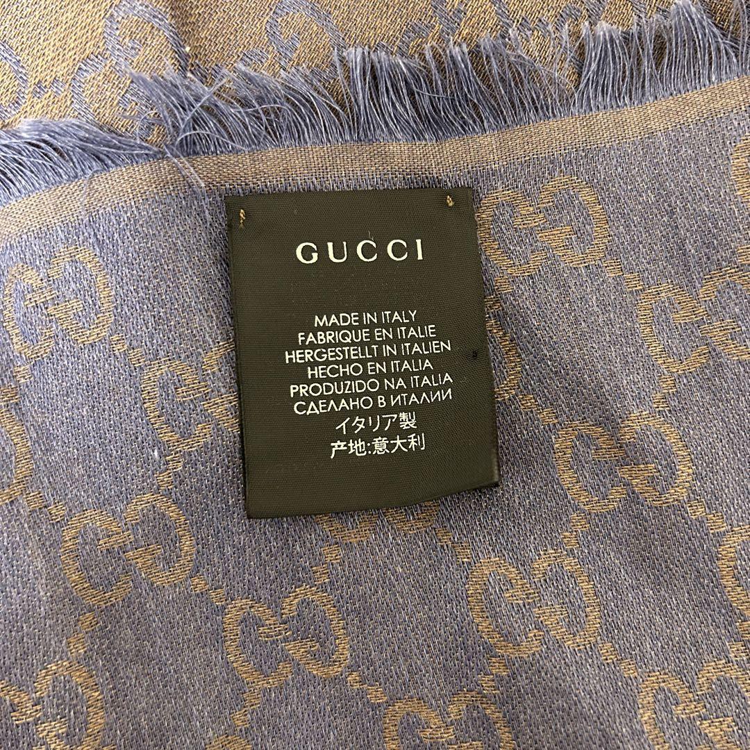 楽天市場】グッチ GUCCI ストール ウール/シルク グレー系