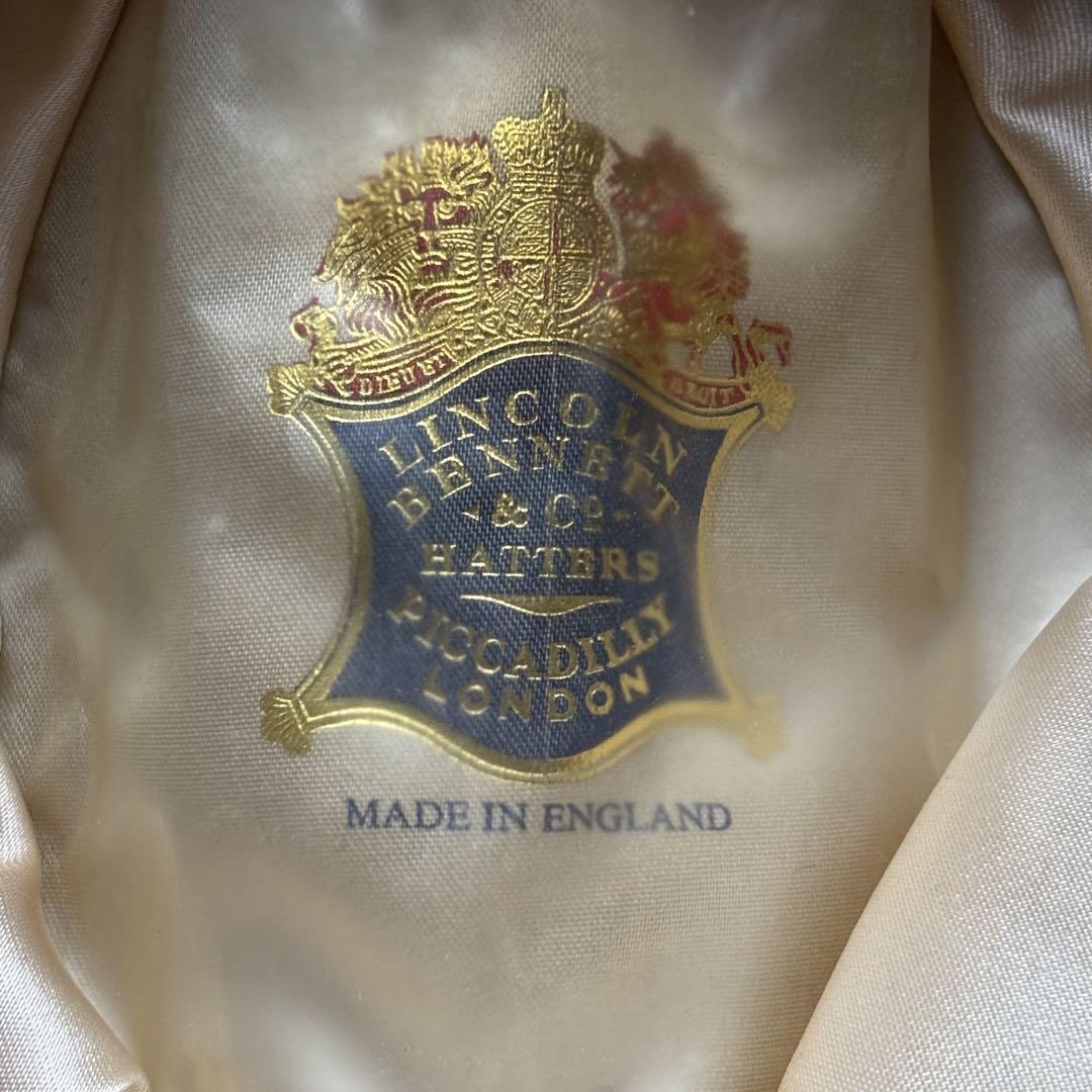 Lincoln Bennett 中折れハット　ファーフェルト　帽子　イギリス製