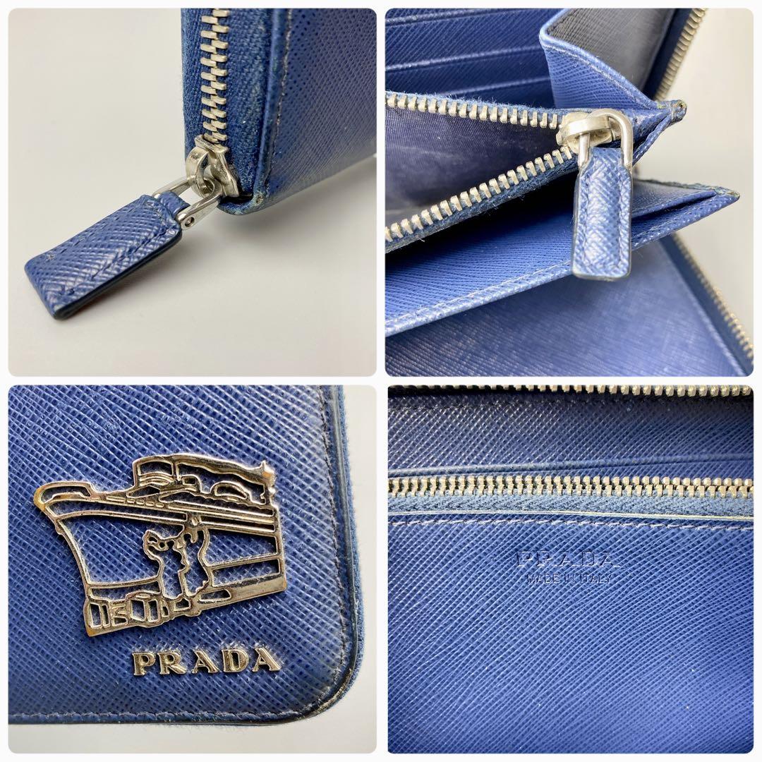 プラダ 長財布 オーガナイザー ラウンドジップ サフィアーノ 船 プラダ 長財布 オーガナイザー ラウンドジップ サフィアーノ 船