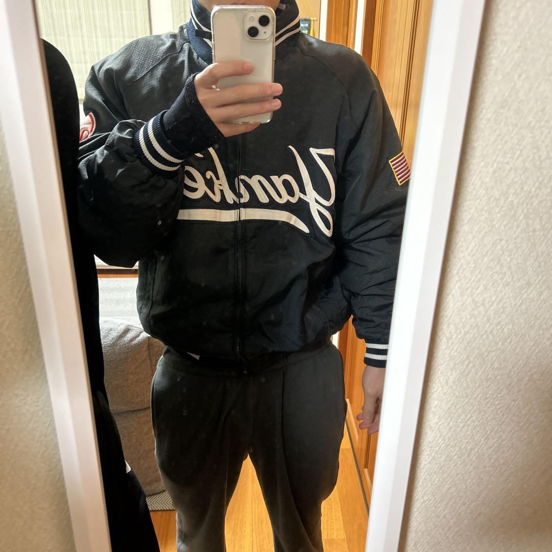 Yankees Majestic ネイビーコート