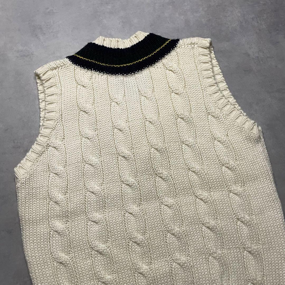 90’s “POLO RL” tilden wool knit vest (L)