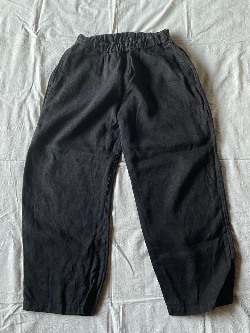 MITTAN PT-46 綾織大麻ワイドパンツ / サイズ２(黒)