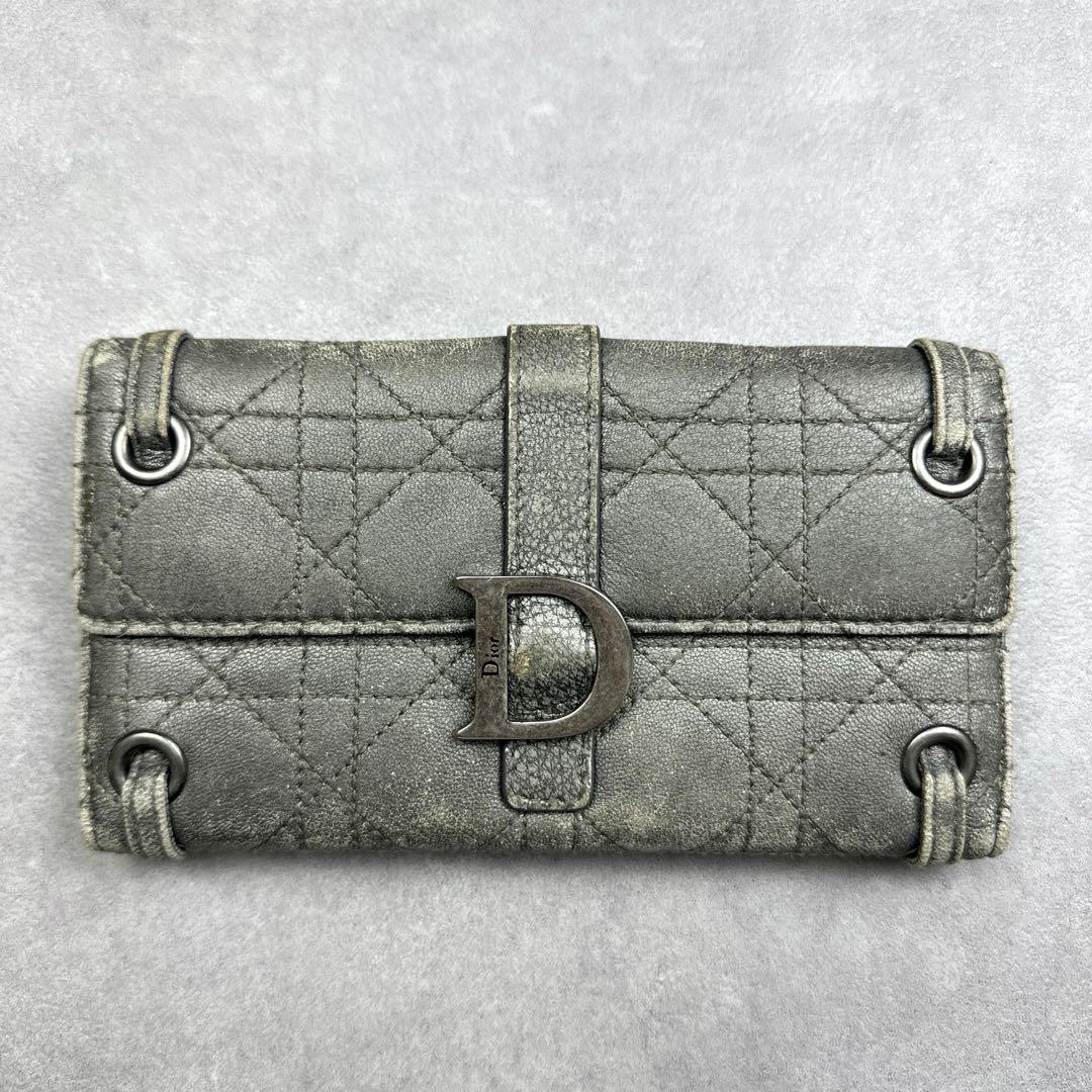 Christian Dior クリスチャンディオール 長財布 カナージュ
