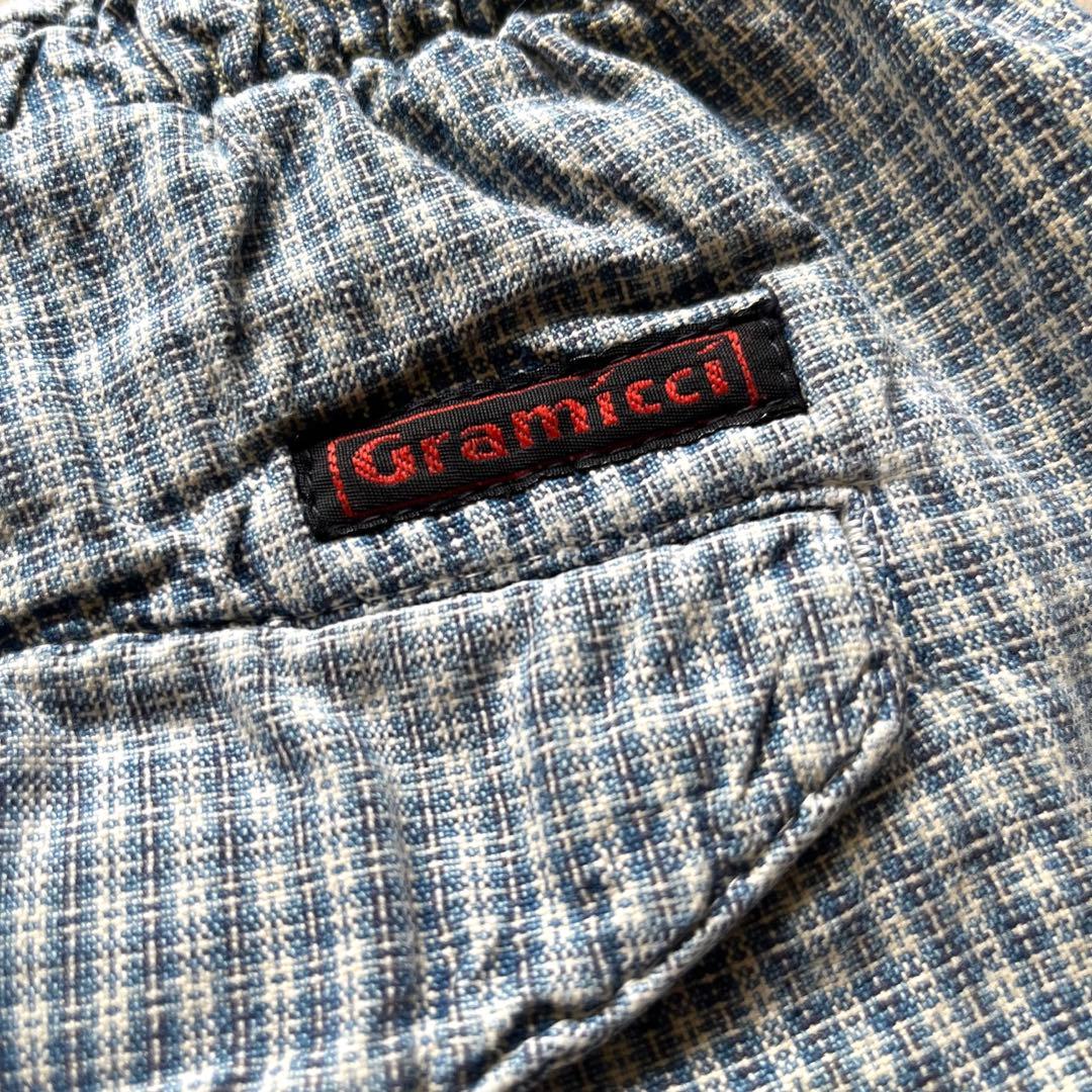 希少 USA製 古着 80's グラミチ オンブレ チェック ショートパンツ 希少 USA製 古着 80's グラミチ オンブレ チェック ショートパンツ