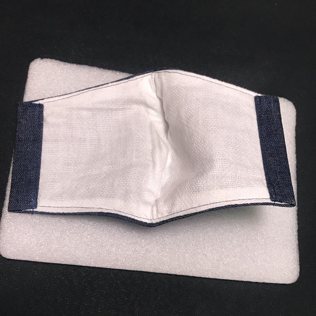 【デニム】ハンドメイド 大人用 立体 インナーマスク 手作り