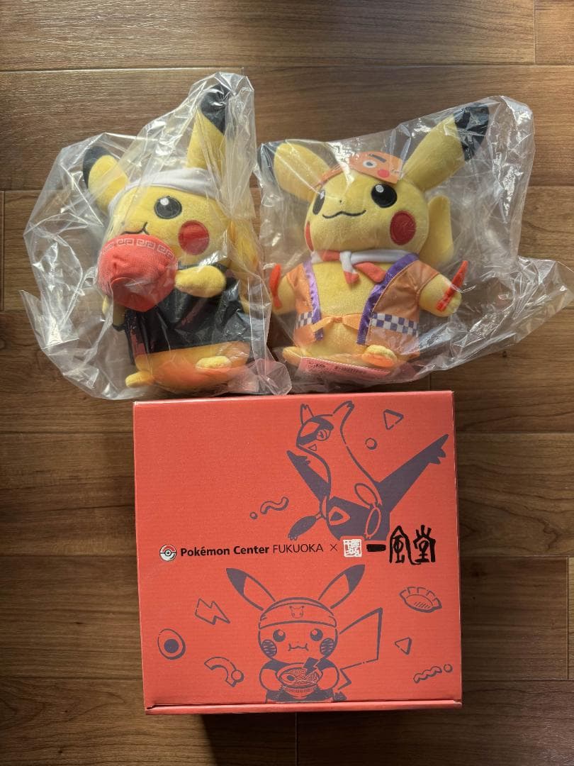 一風堂 有田焼どんぶり赤丸 ポケモンセンターフクオカ ピカチュウ新品、♥