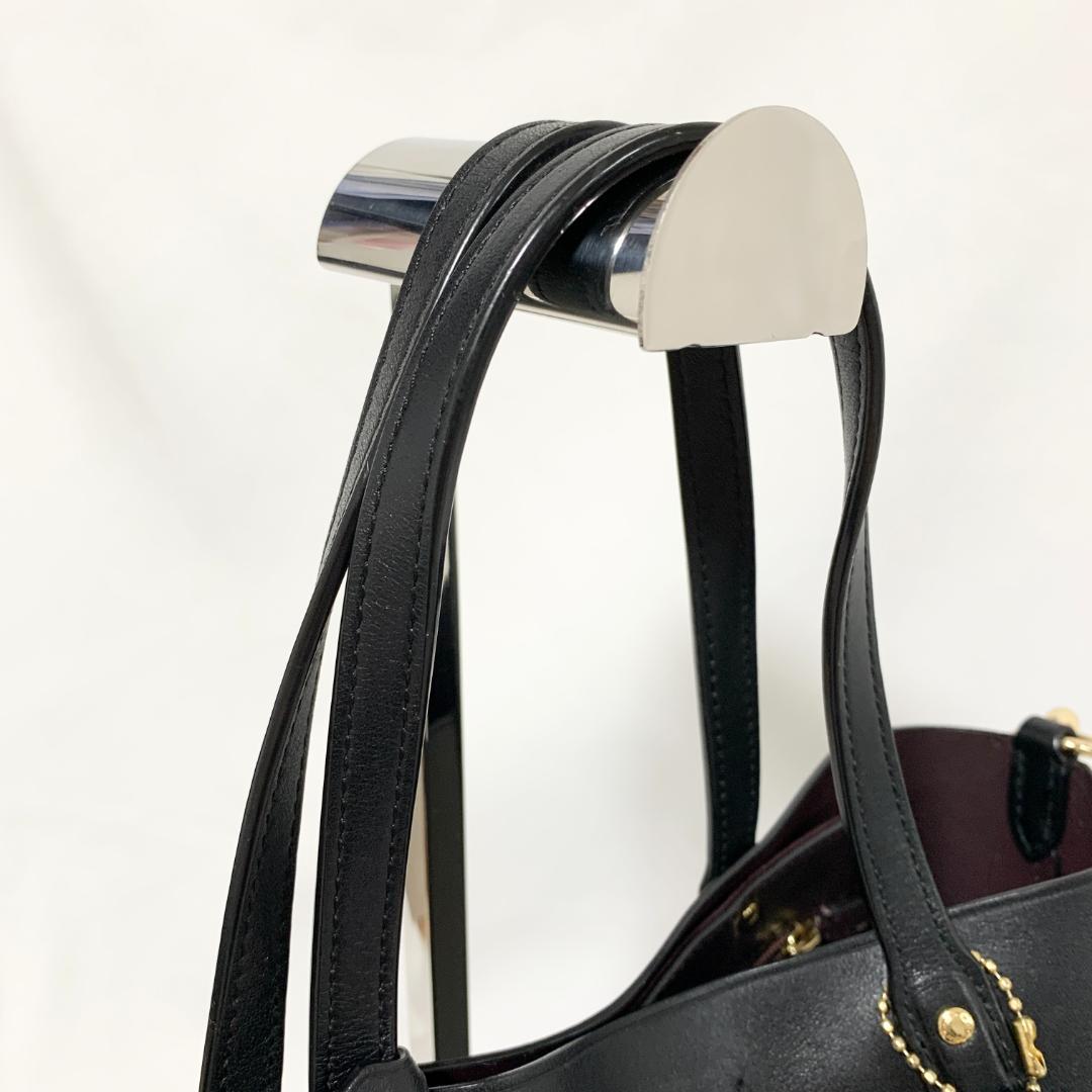 美品 コーチ セントラル ショッパー ティーローズ 2way ショルダーバッグ