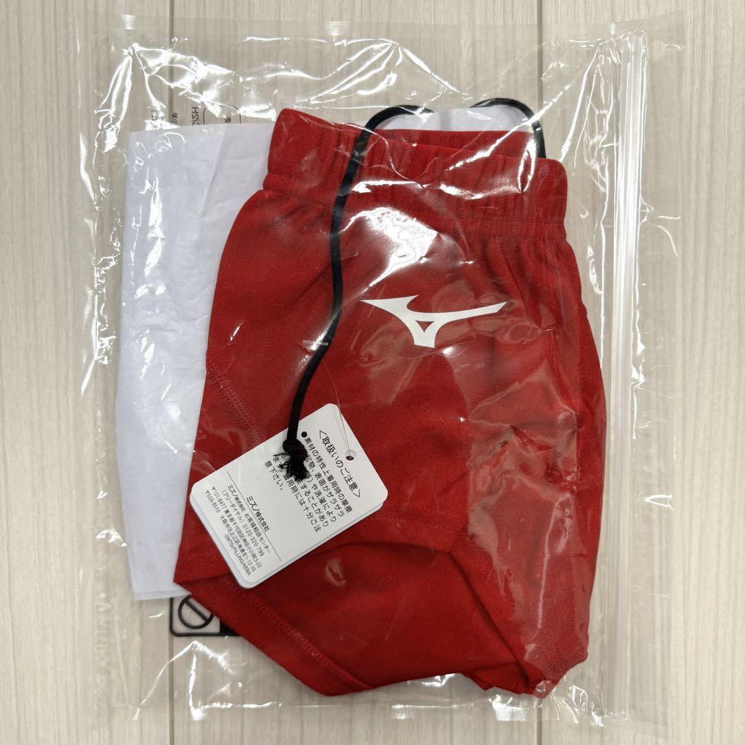 ミズノ　女子陸上ショーツ(スパッツ型)　レッド単色　Sサイズ　新品