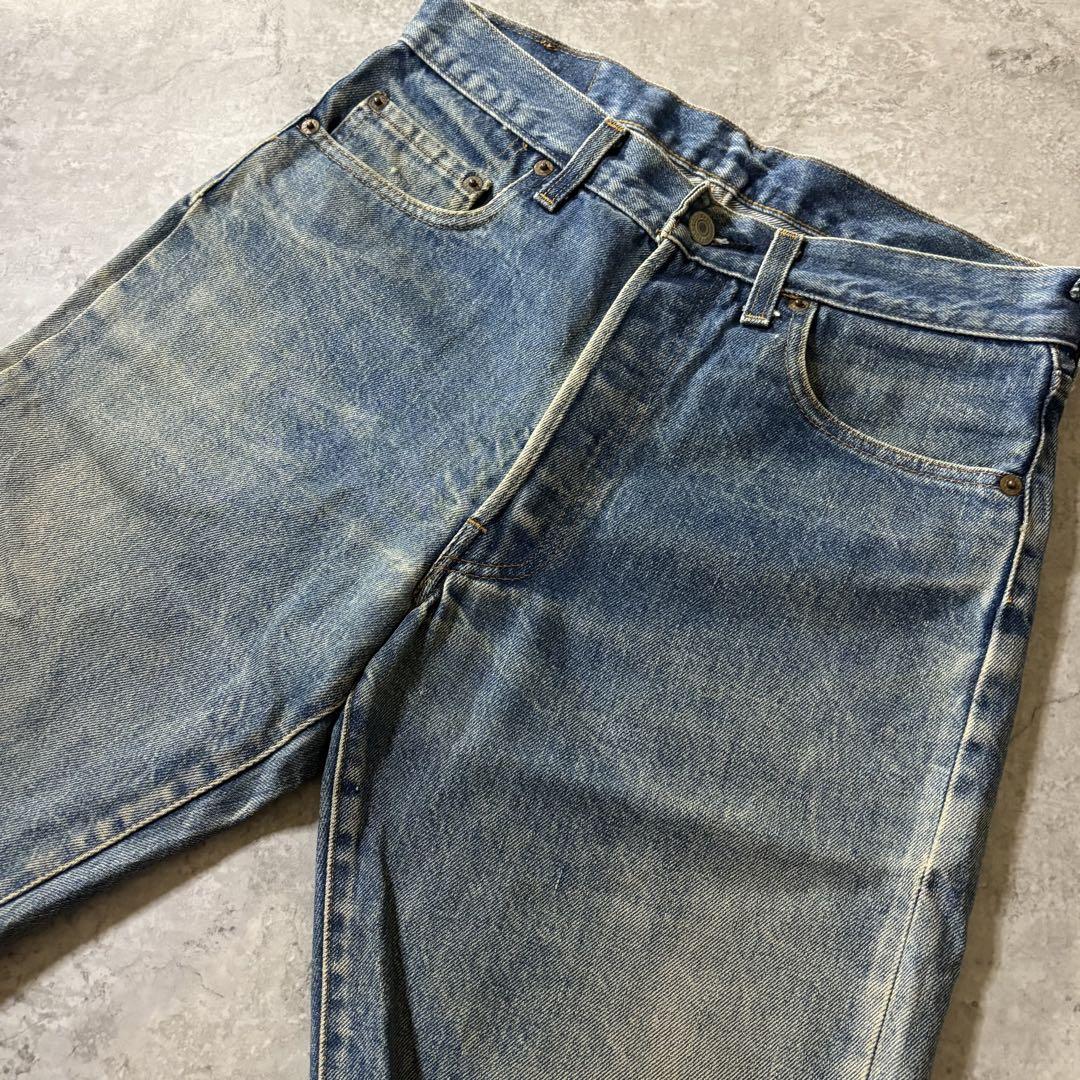 年末のプロモーション 雰囲気抜群 80s Levis リーバイス 赤耳 黒カン カットオフ パンツ