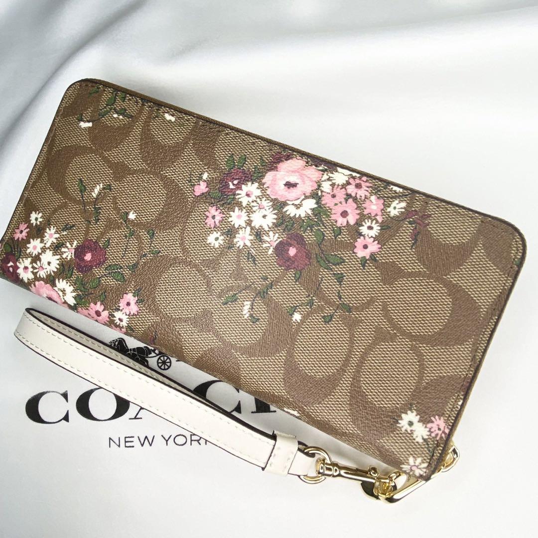 COACH コーチ 長財布 花柄 ワイルドフラワー 小物