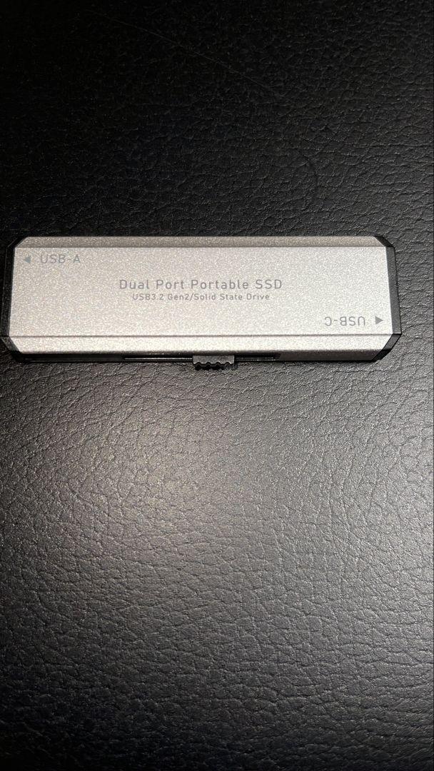 Logitec Dual Port Portable SSD　500GB