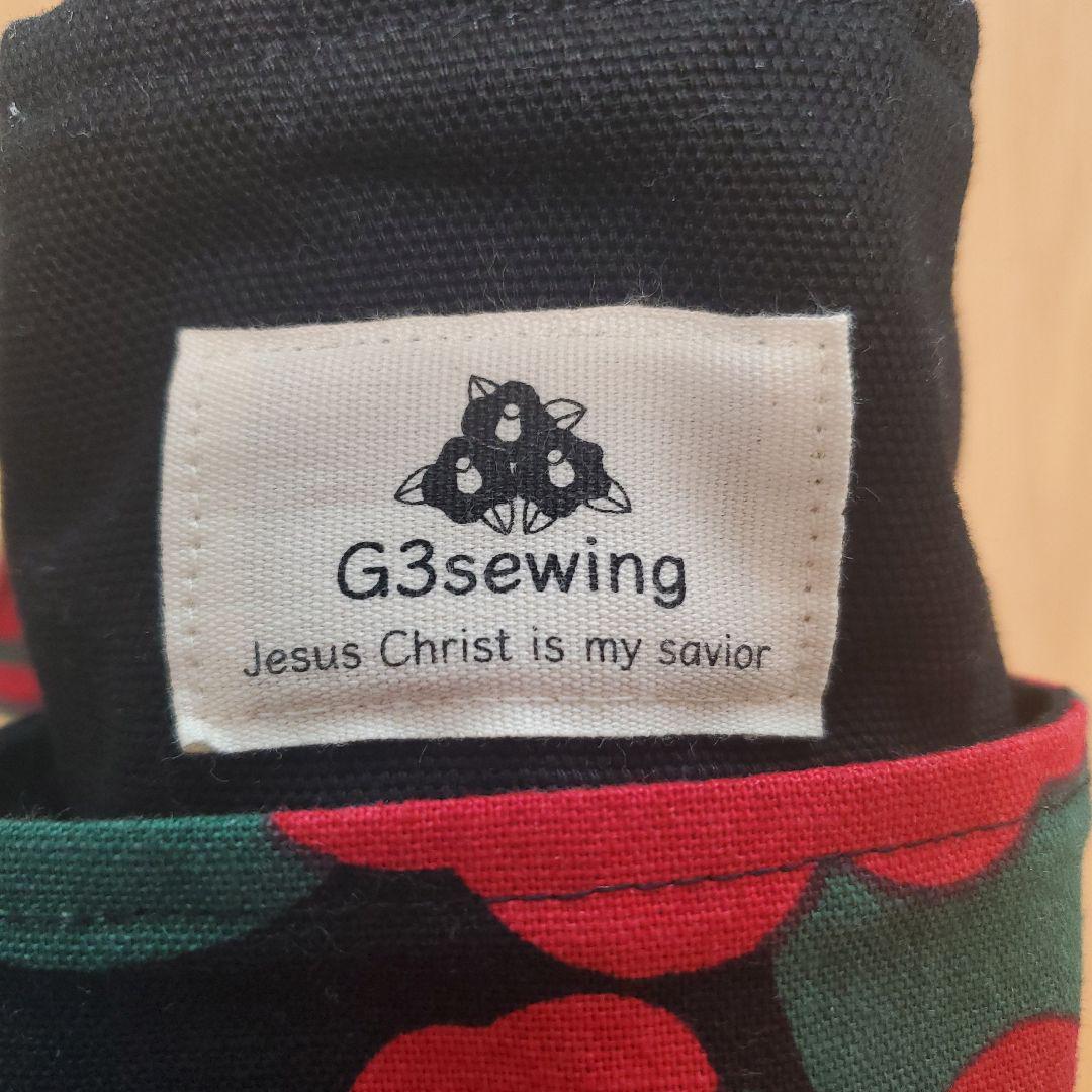 G3sewing☆黒椿☆トートバッグ