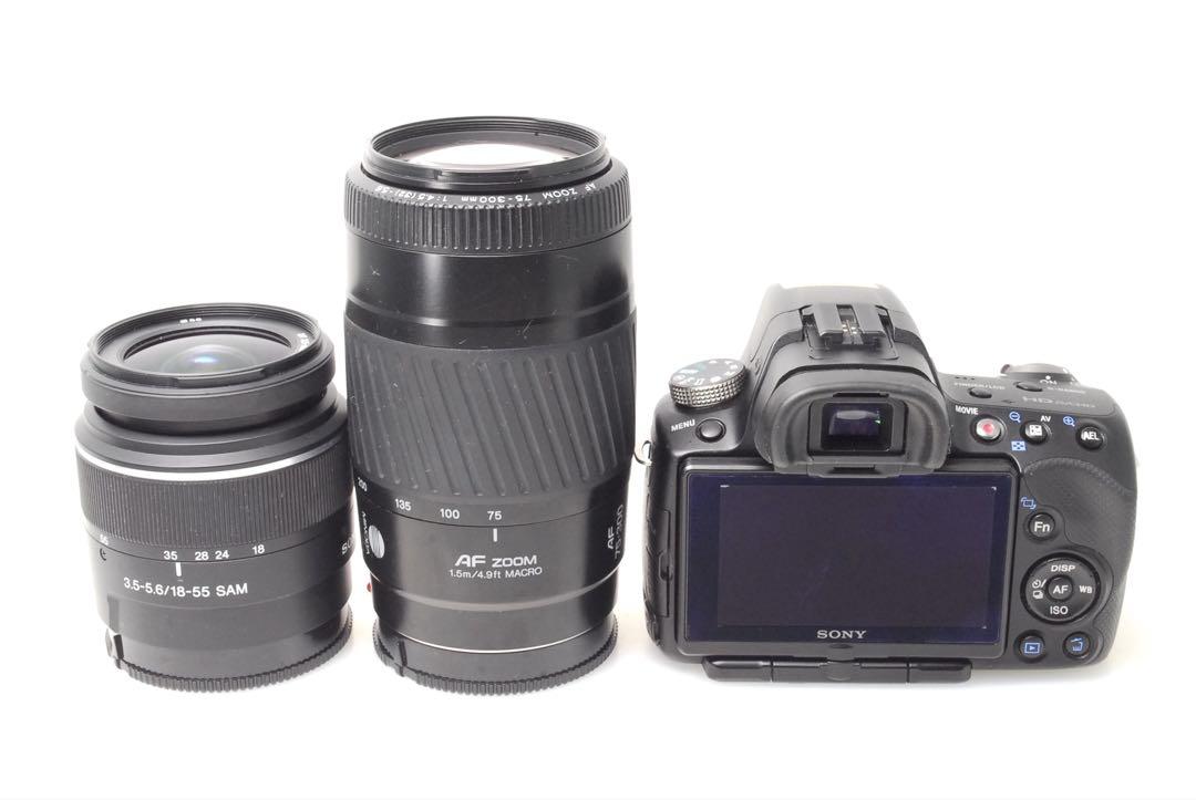 ✨訳あり特価で超オトク✨SONY α55 ソニー✨ダブルレンズ✨入門モデル ✨入門モデル✨SONY α55✨ダブルレンズ✨✨スマホ転送OK✨ソニー