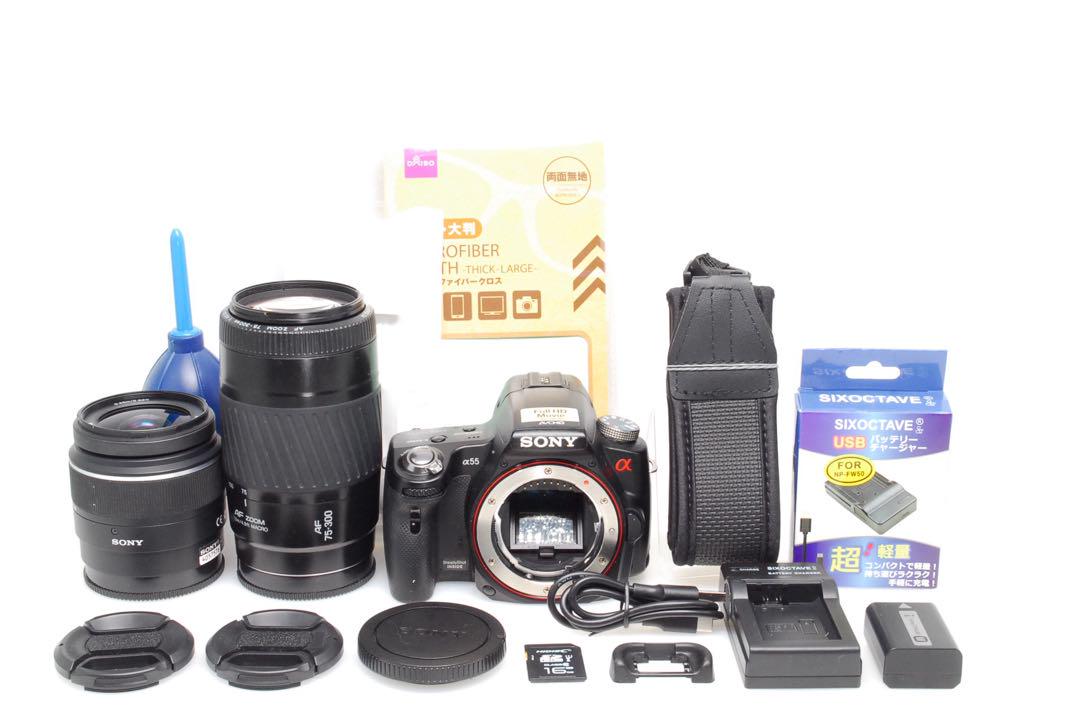 ♥ SONY α55 ♥ダブルレンズ♥スマホ転送♥初心者おすすめ♥ 一眼レフ ♥ SONY α55 ♥ダブルレンズ♥スマホ転送♥初心者おすすめ