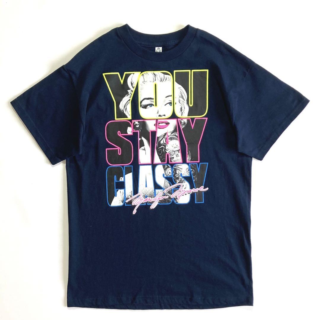 メキシコ製 ALSTYLE マリリンモンロー Tシャツ M 紺 - メルカリ