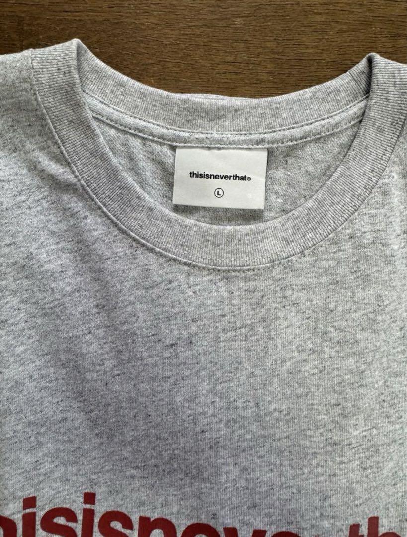 【THISISNEVERTHAT】グラフィティTシャツ ヘザーグレー thisisneverthat ロゴTシャツ ヘザーグレー - メルカリ