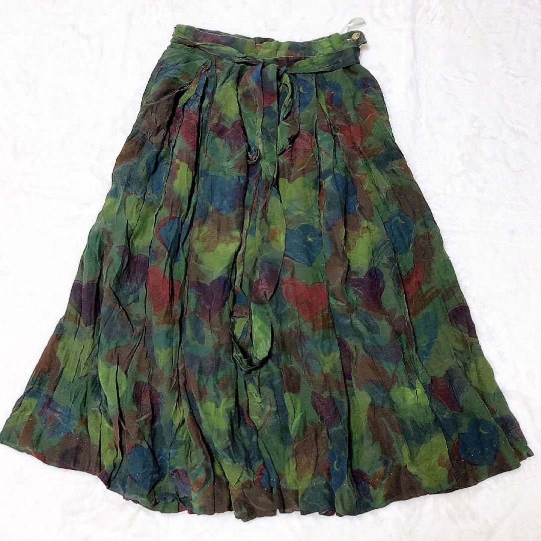 【munchner strickmoden】古着 ロングスカート(M)クラシック