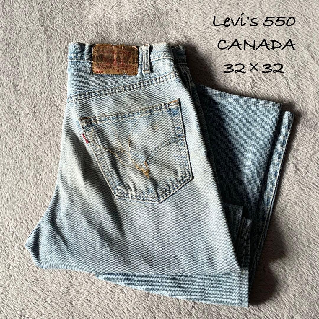 カナダ製★USA Levi's 550 ストレートジーンズ デニム 32