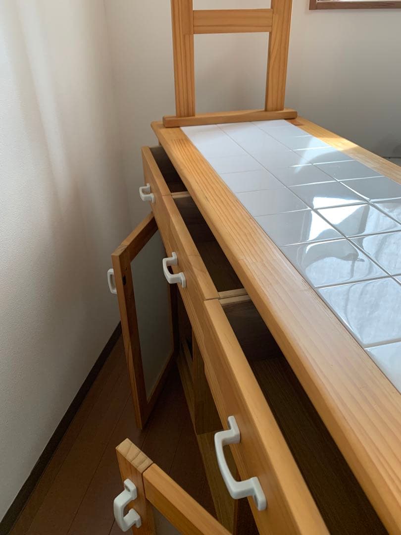 ギフ_包装 モモナチュラル LAND キッチンボード 食器棚