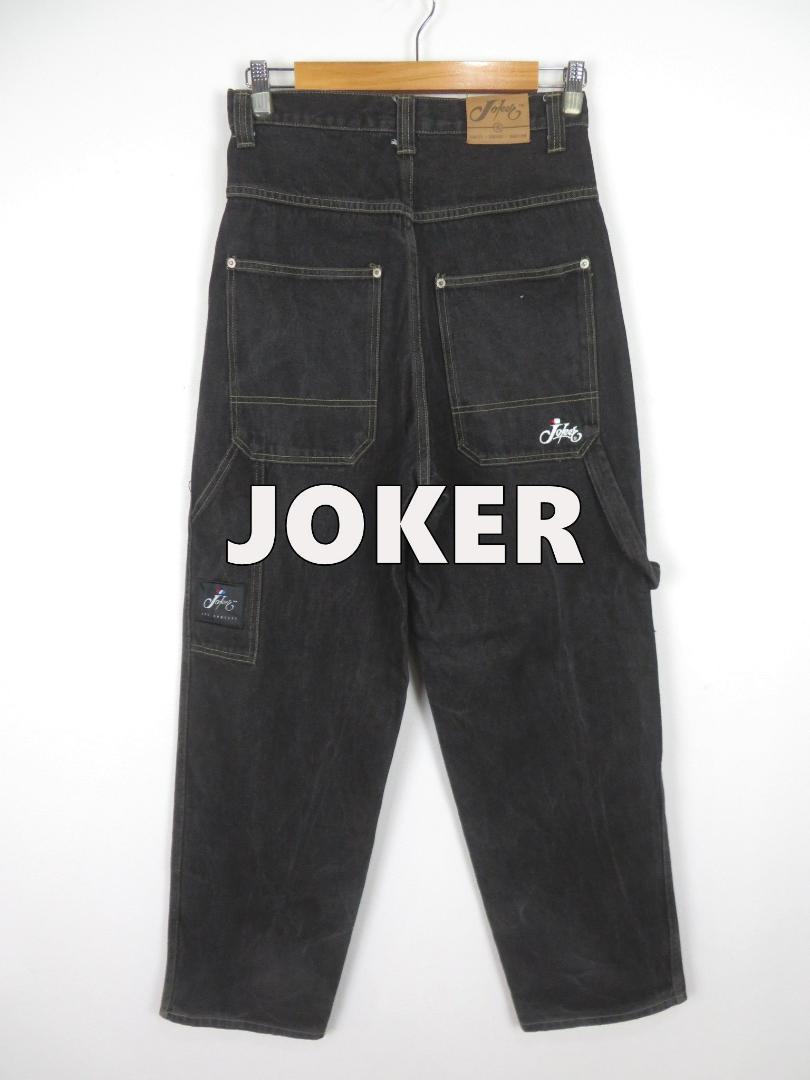 Y2K JOKER ジョーカー 先染めブラック デニムパンツ W30 00s