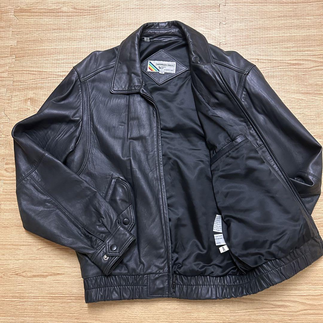 【vintage】80s レザージャケット　古着　MEMBERS ONLY