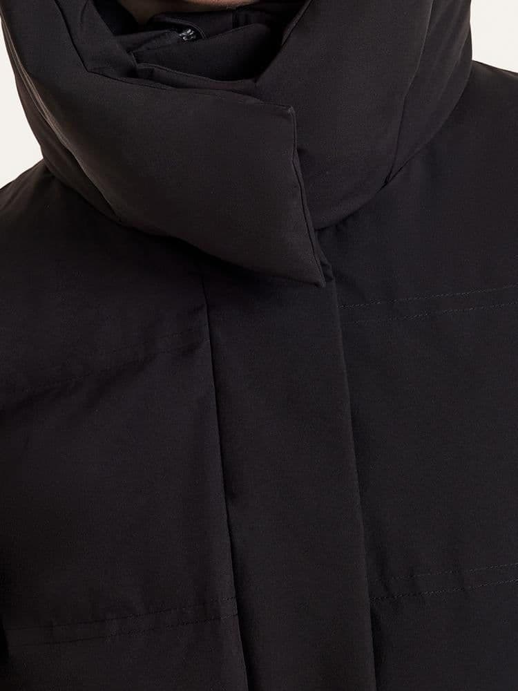 GOELIAベルト付きフード付きギャザーウエストロンググースダウンガーメント M GOELIAベルト付きフード付きギャザーウエストロンググースダウンガーメント M