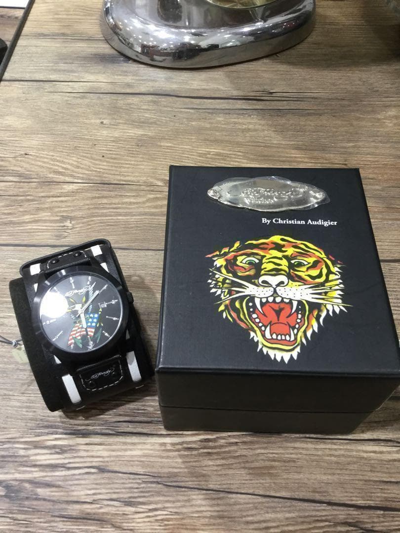 【数量限定アウトレット品】 エドハーディー　腕時計　イーグル＆アメリカン　スワロフスキー　べルト幅5.0cm 【LWH2131217880】(12220円)