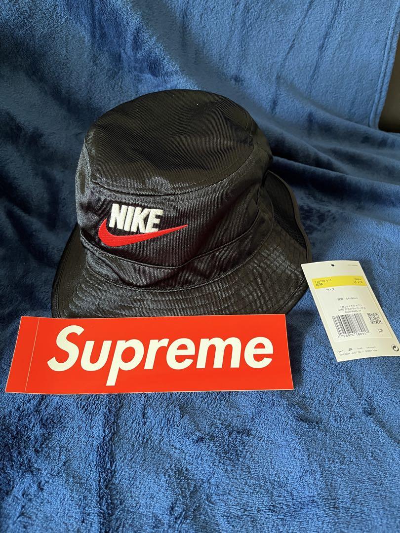 Nike Supreme バケットハット L ブラック シュプリーム Supreme 帽子 ナイキ ダズル クラッシャー