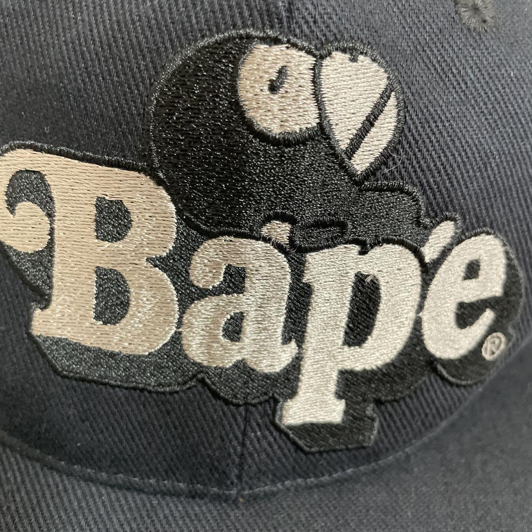 激レア❗️アベイシングエイプ BAPE ベビーマイロ キャップ 黒 フリーサイズ