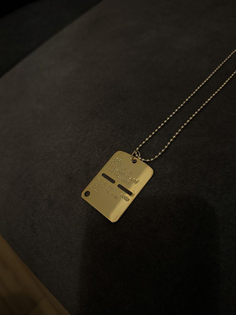 ALYX 9SM Gold Military Tag ドックタグ