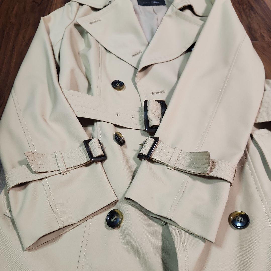 GALLORIA ベージュ トレンチコート 9号 M 未使用に近い きれいめ